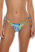 Luli Fama Amalfi Seamless Wavy Ruched Back Brazilian Tie Side Bottom